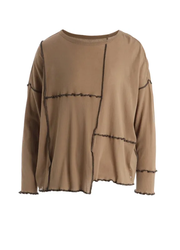 RIB PANEL LONG SLEEVE BIG TEE made by Yohji Yamamoto