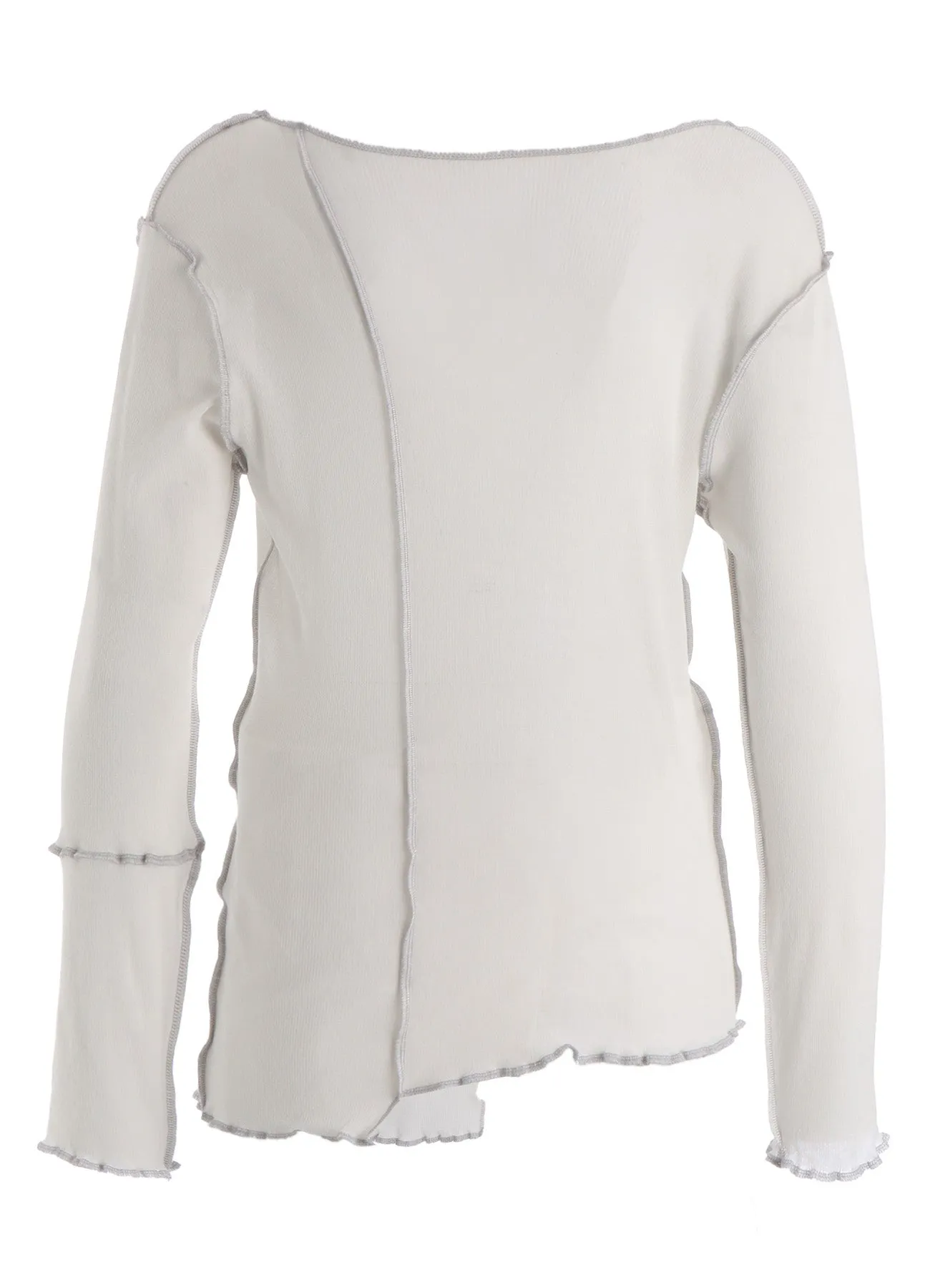 RIB PANEL LONG SLEEVE TEE sold by Yohji Yamamoto product image thumbnail 4