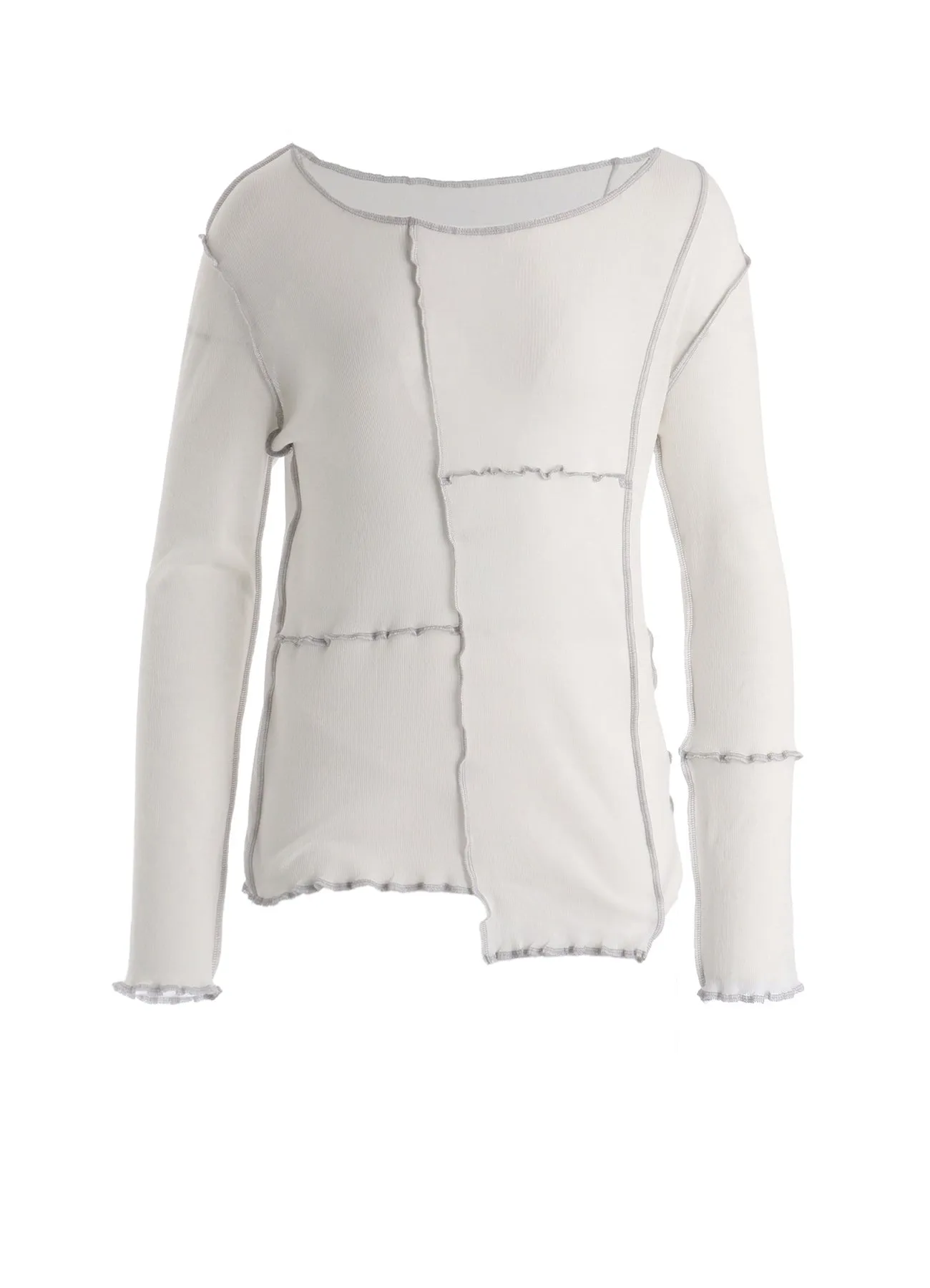 RIB PANEL LONG SLEEVE TEE sold by Yohji Yamamoto