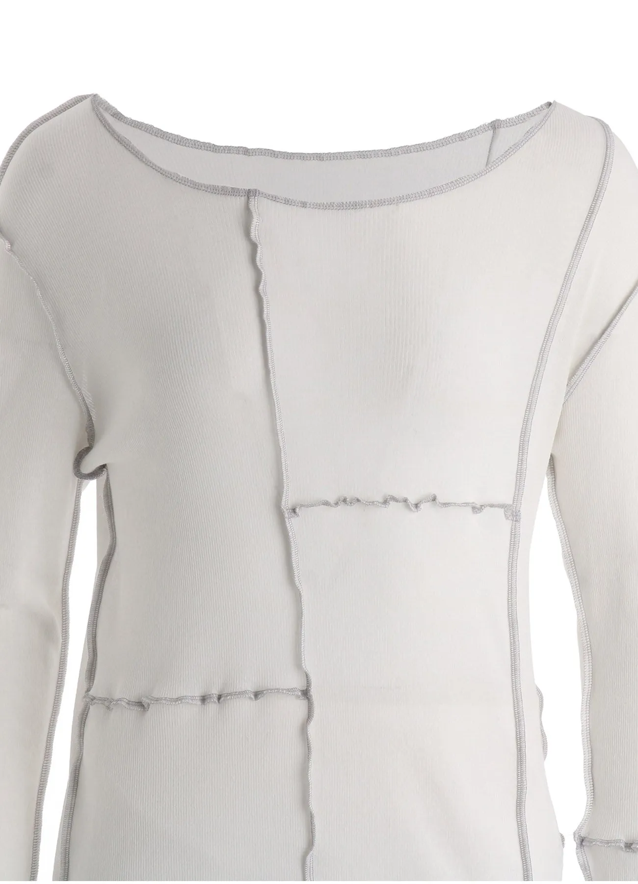 RIB PANEL LONG SLEEVE TEE sold by Yohji Yamamoto product image thumbnail 5