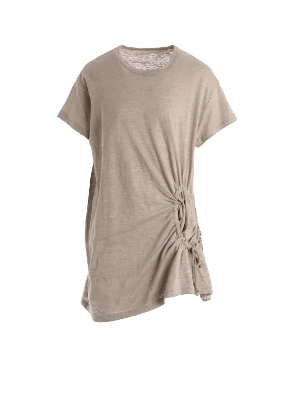 LINEN JERSEY SHIRRING POCKET TEE made by Yohji Yamamoto