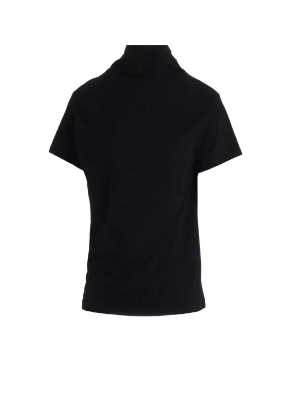 COTTON JERSEY OFFNECK SHORT SLEEVE TEE made by Yohji Yamamoto