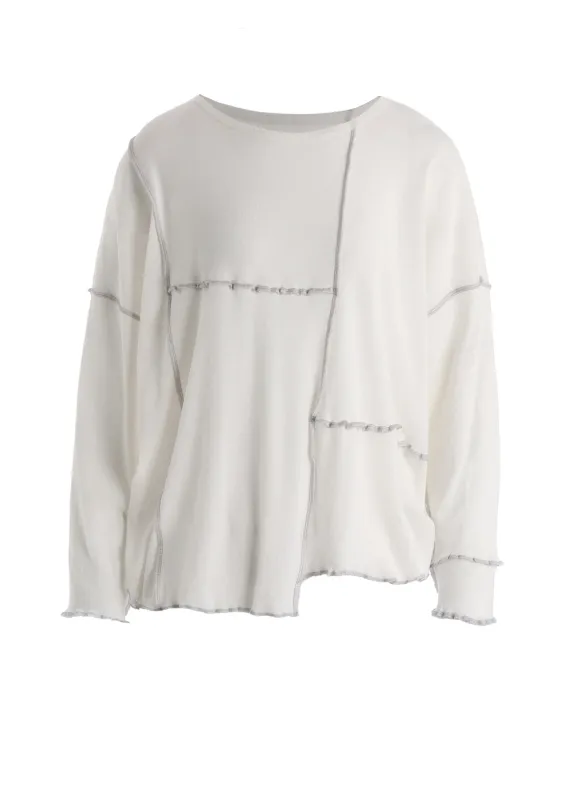 RIB PANEL LONG SLEEVE BIG TEE made by Yohji Yamamoto