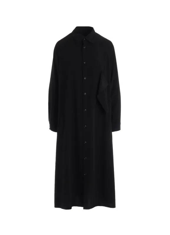 TA/PE CREPE DE CHINE SHIRTS DRESS made by Yohji Yamamoto