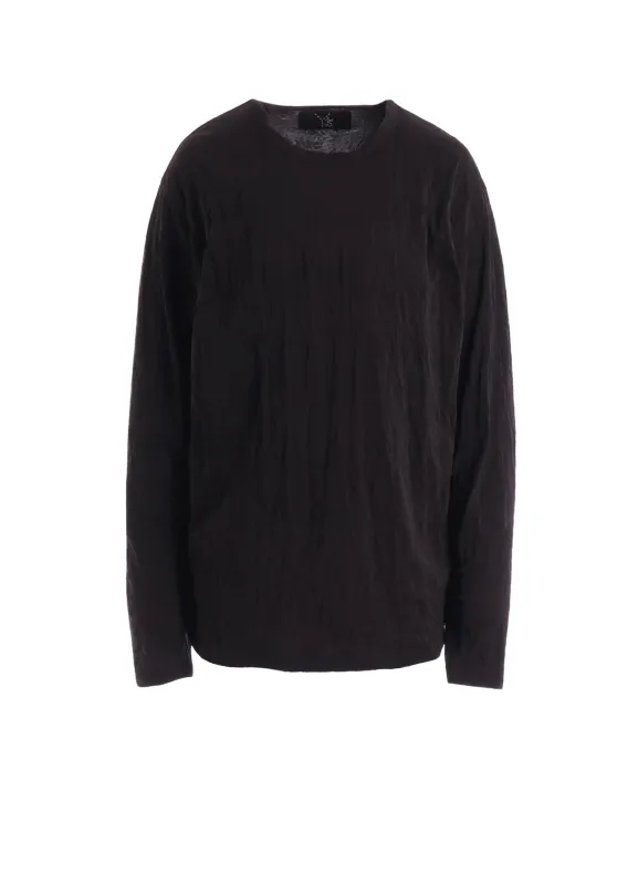 WRINKLE JERSEY Y'S STITCH LONG SLEEVE BIG T made by Yohji Yamamoto