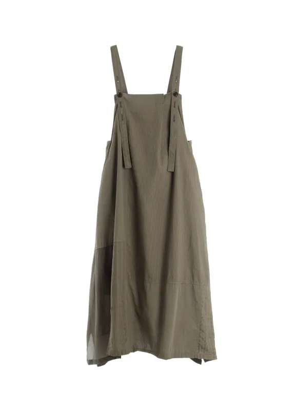 PATCHWORK TUCK SHOULDER STRAP DRESS made by Yohji Yamamoto