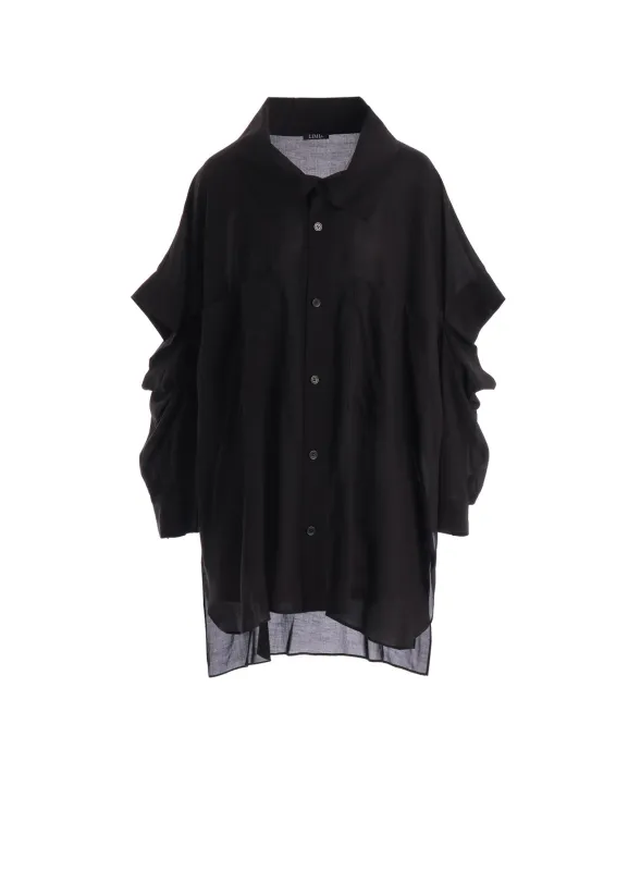SOFT LAWN ELBOW SLIT LONG SHIRT made by Yohji Yamamoto