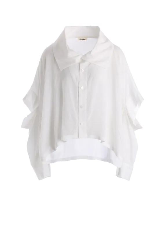 SOFT LAWN ELBOW SLIT SHIRT made by Yohji Yamamoto