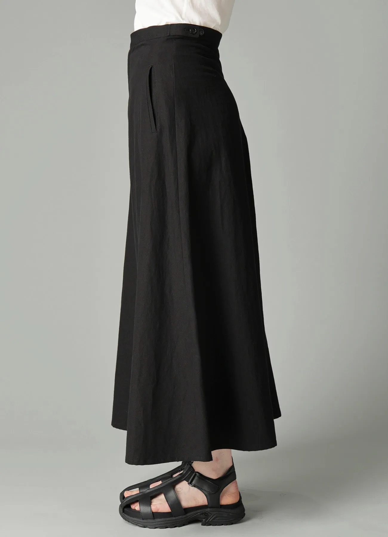 C/Li POPLIN FLARE PANTS sold by Yohji Yamamoto product image thumbnail 3