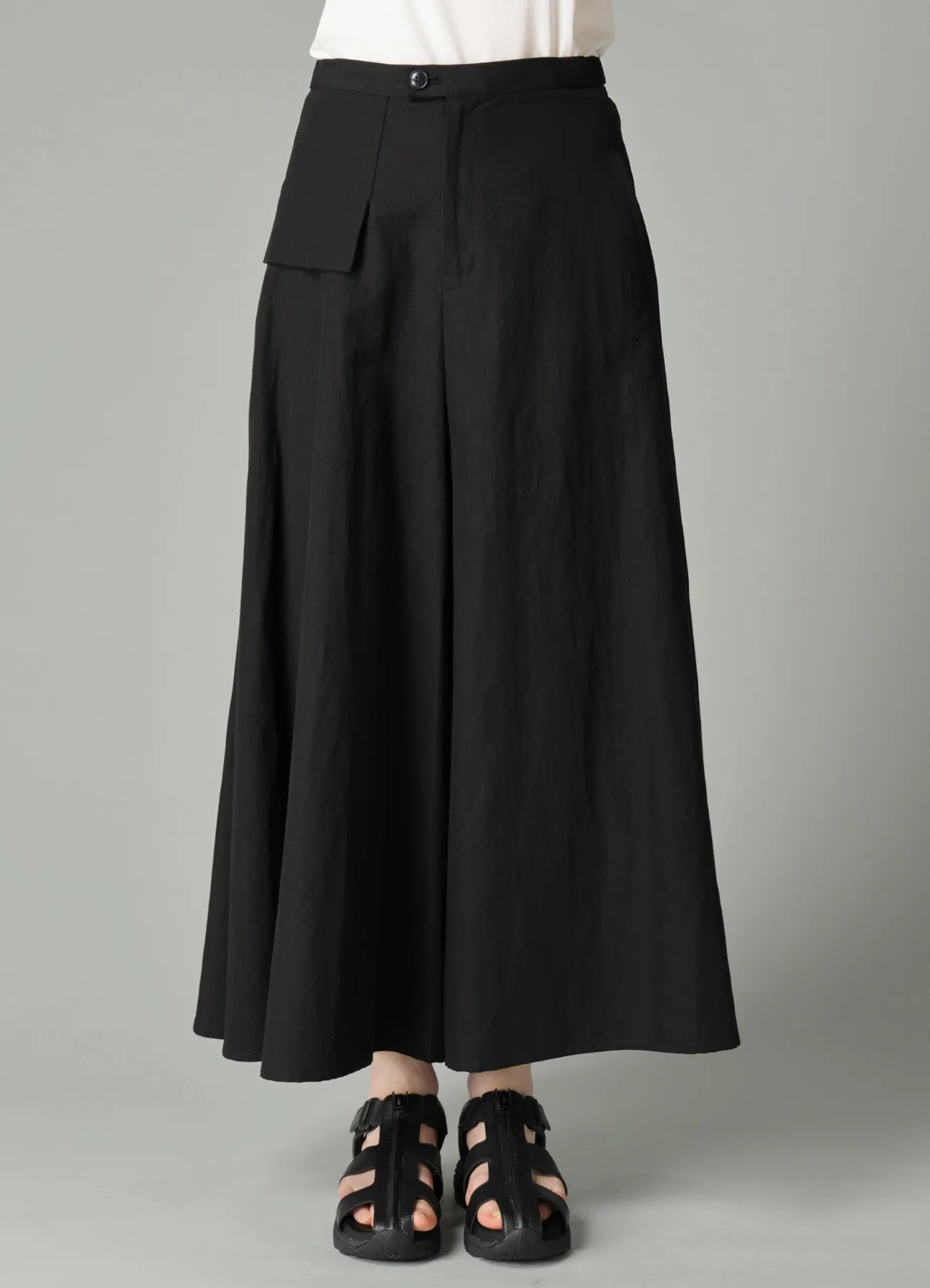 C/Li POPLIN FLARE PANTS sold by Yohji Yamamoto product image thumbnail 4
