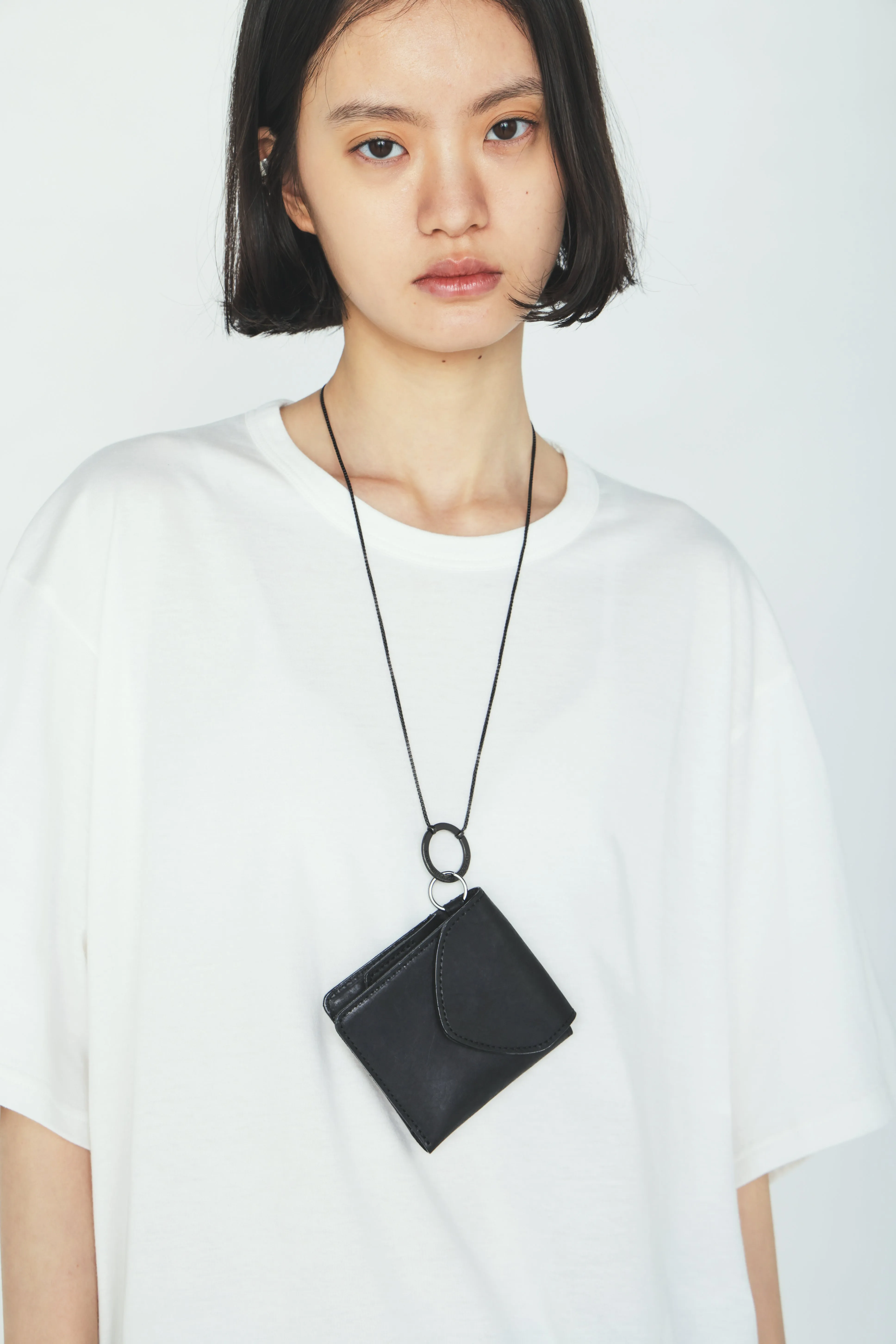 COW LEATHER TWO-FOLD WALLET sold by Yohji Yamamoto product image thumbnail 2