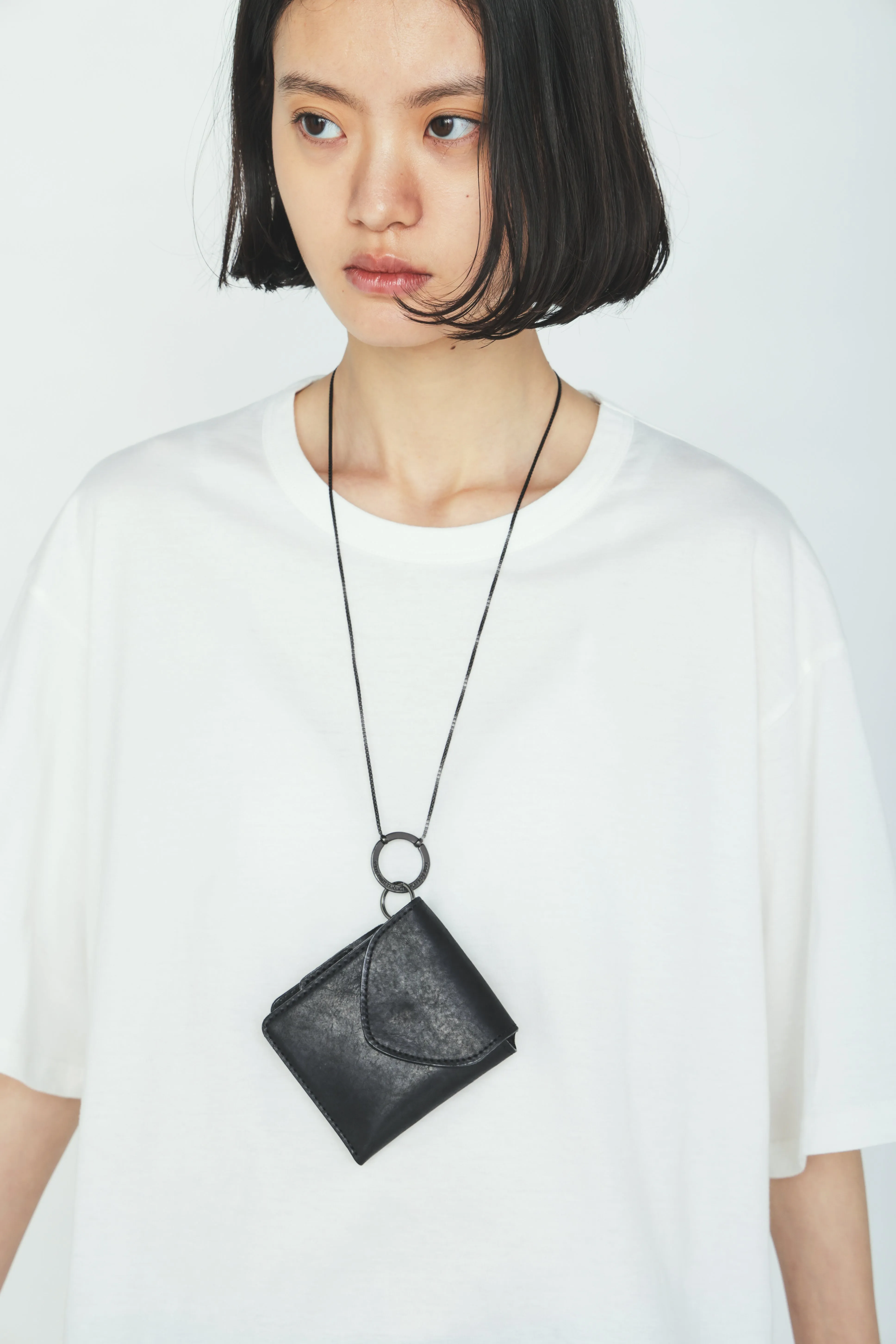 COW LEATHER TWO-FOLD WALLET sold by Yohji Yamamoto product image thumbnail 3