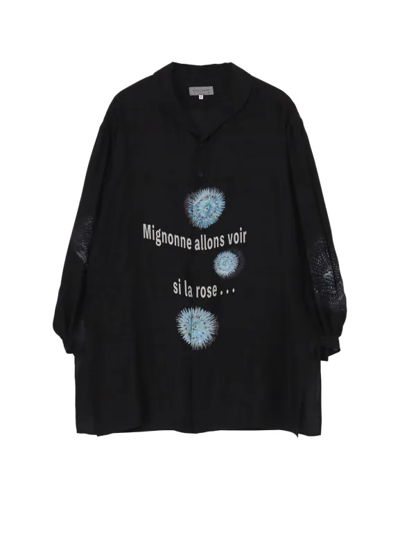 SEA MOTIF SCARF COLLAR BLOUSE made by Yohji Yamamoto