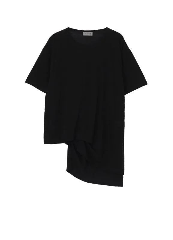 HIGH TWISTED GAS PS ASYMMETRY SHORT SLV T made by Yohji Yamamoto