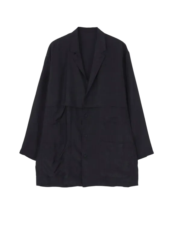 CUPRO TAFFETA FRONT DOUBLE SHIRT JACKET made by Yohji Yamamoto