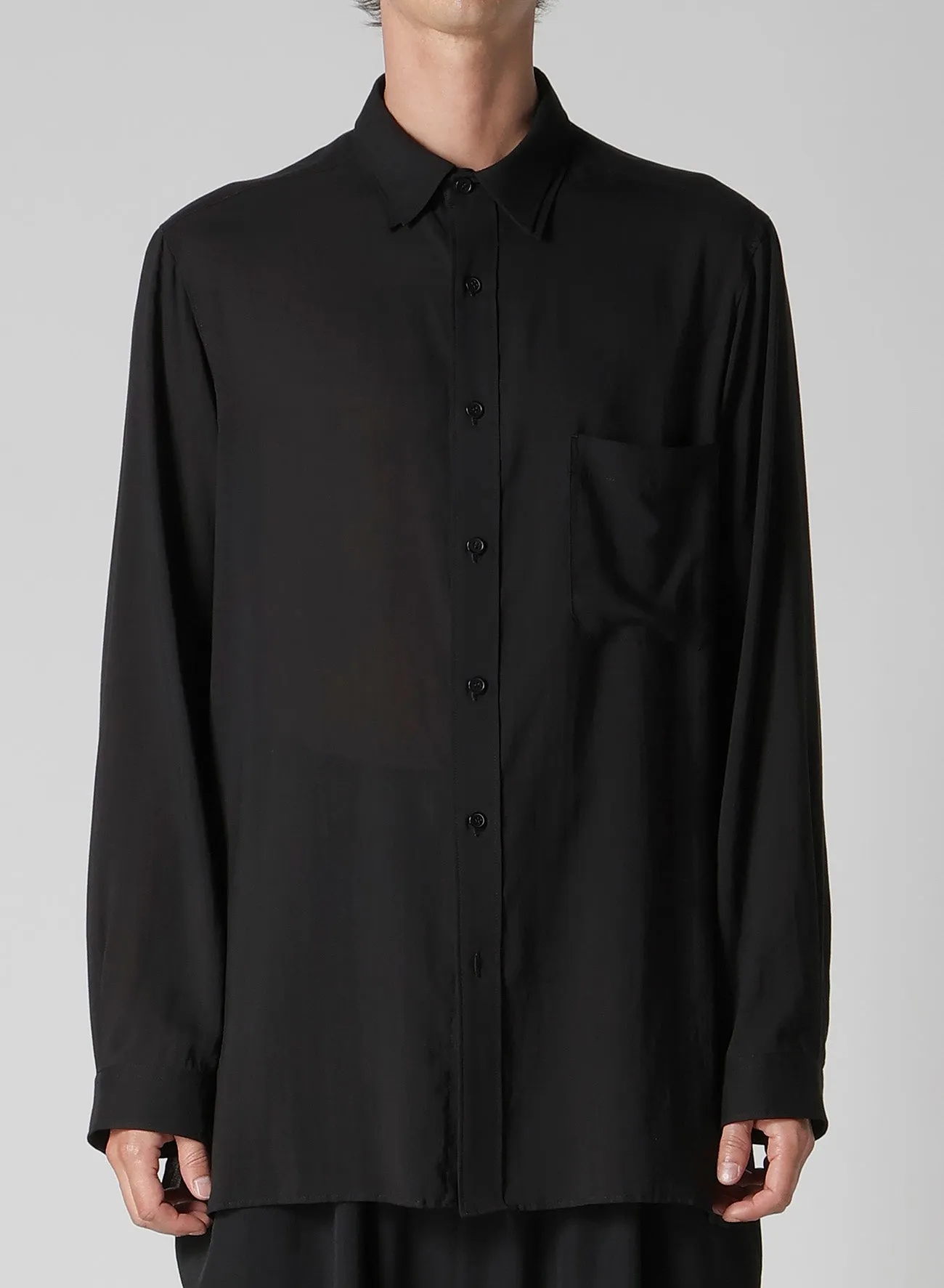 CELLULOSE LAWN DOUBLE COLLAR BLOUSE sold by Yohji Yamamoto product image thumbnail 2