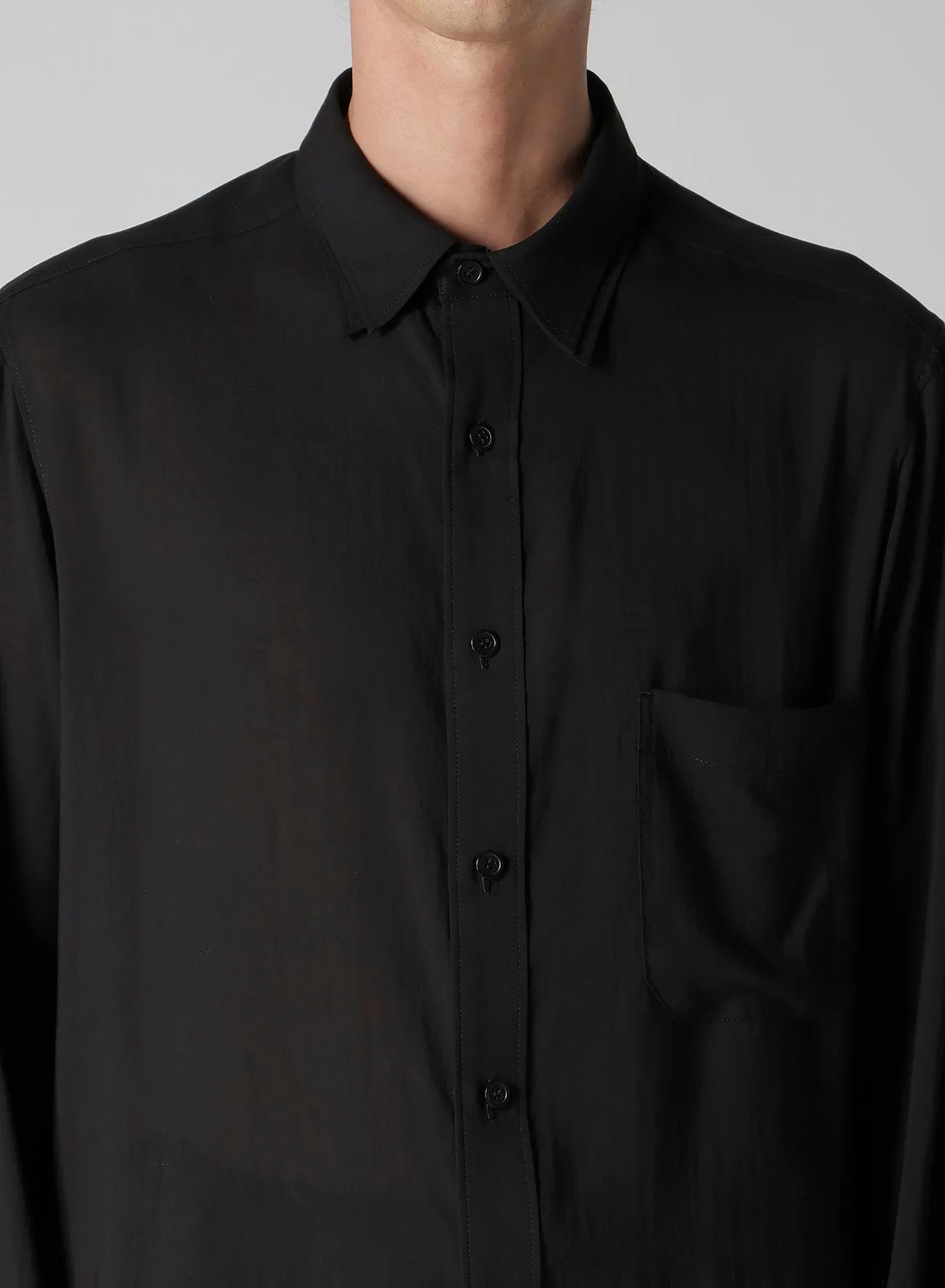 CELLULOSE LAWN DOUBLE COLLAR BLOUSE sold by Yohji Yamamoto product image thumbnail 3