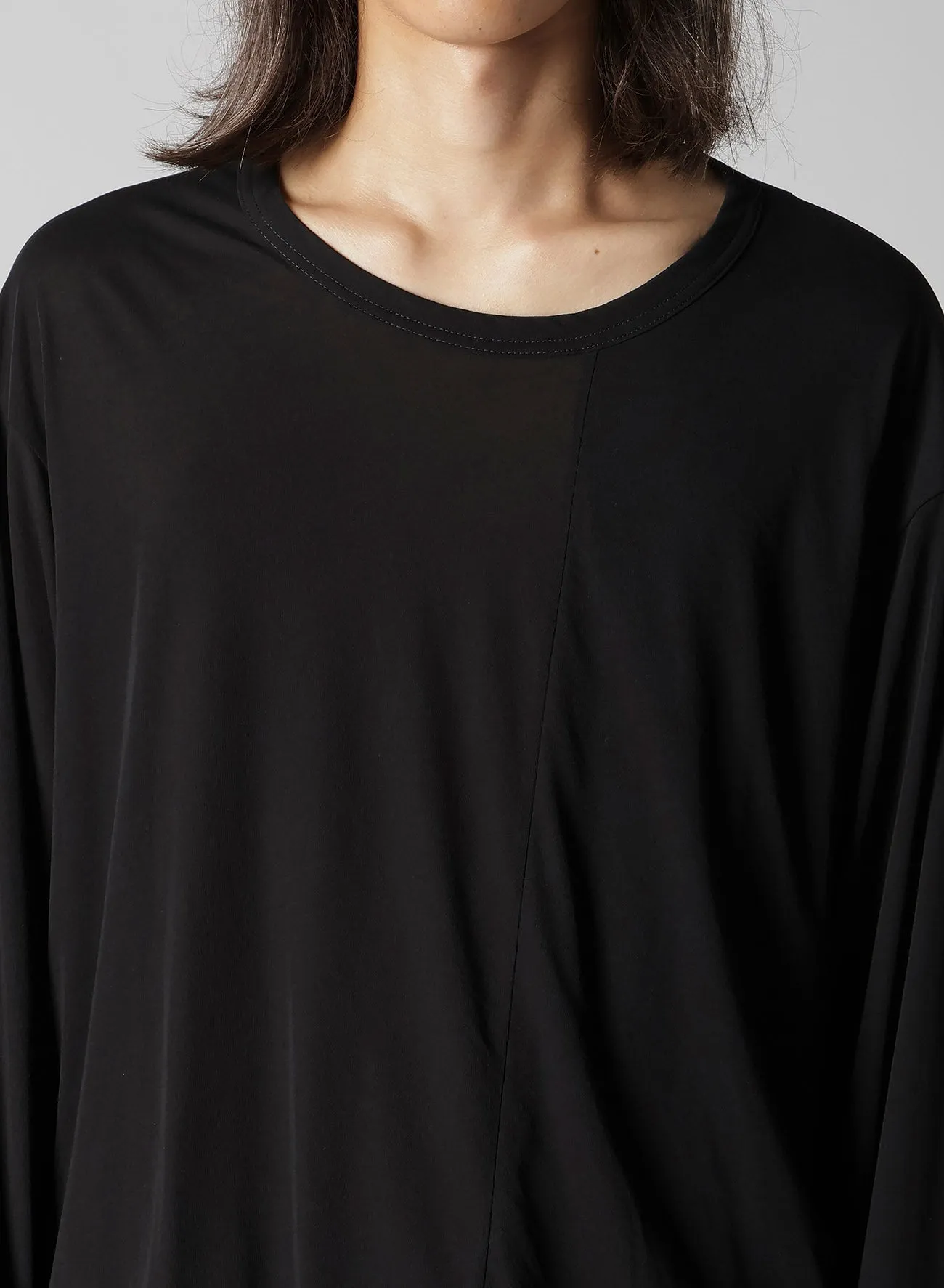 HIGH TWISTED GAS PS ASYMMETRY LONG SLV T sold by Yohji Yamamoto product image thumbnail 3