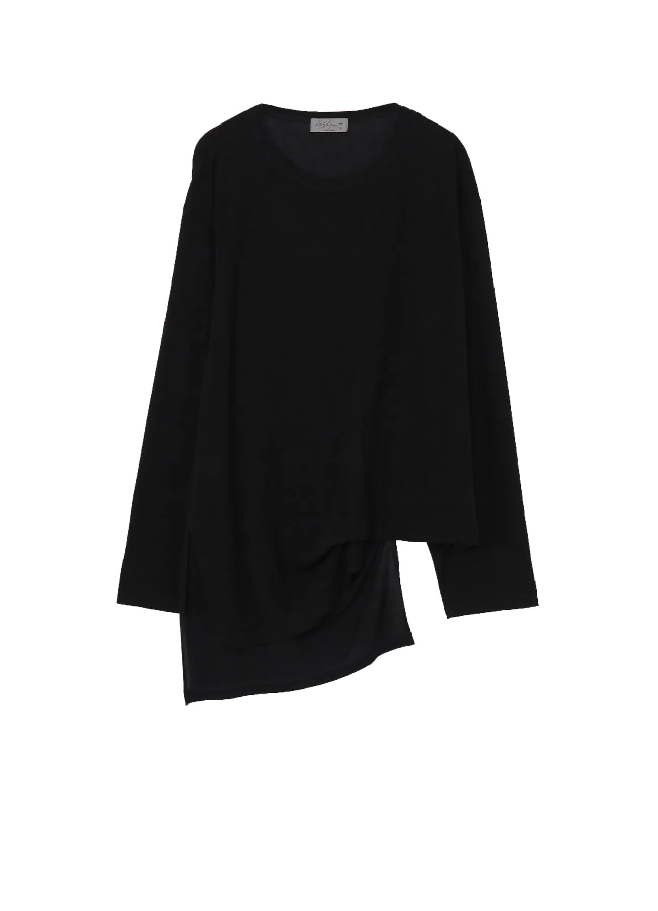 HIGH TWISTED GAS PS ASYMMETRY LONG SLV T sold by Yohji Yamamoto