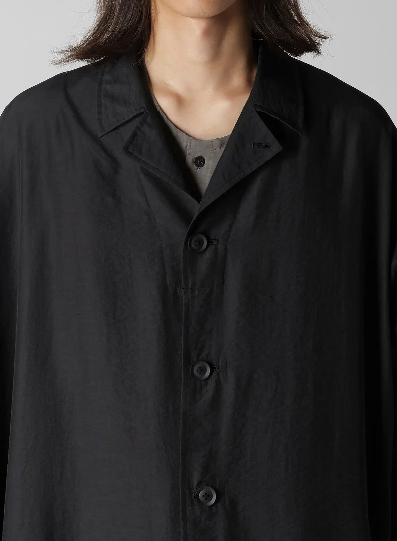 RY/ NY/ CU LAWN LONG CAPE JACKET sold by Yohji Yamamoto product image thumbnail 3
