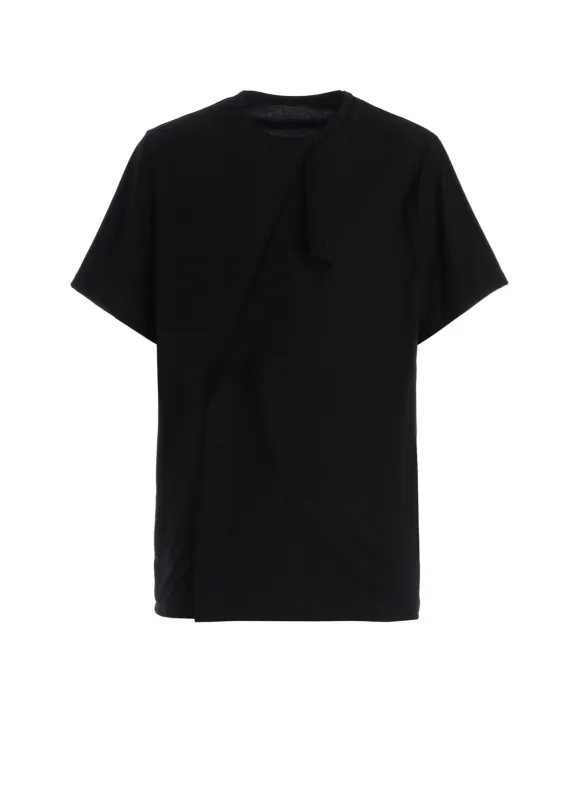30 HARD TWIST STRETCH JERSEY LAYERED SHORT SLEEVE T-SHIRT made by Yohji Yamamoto