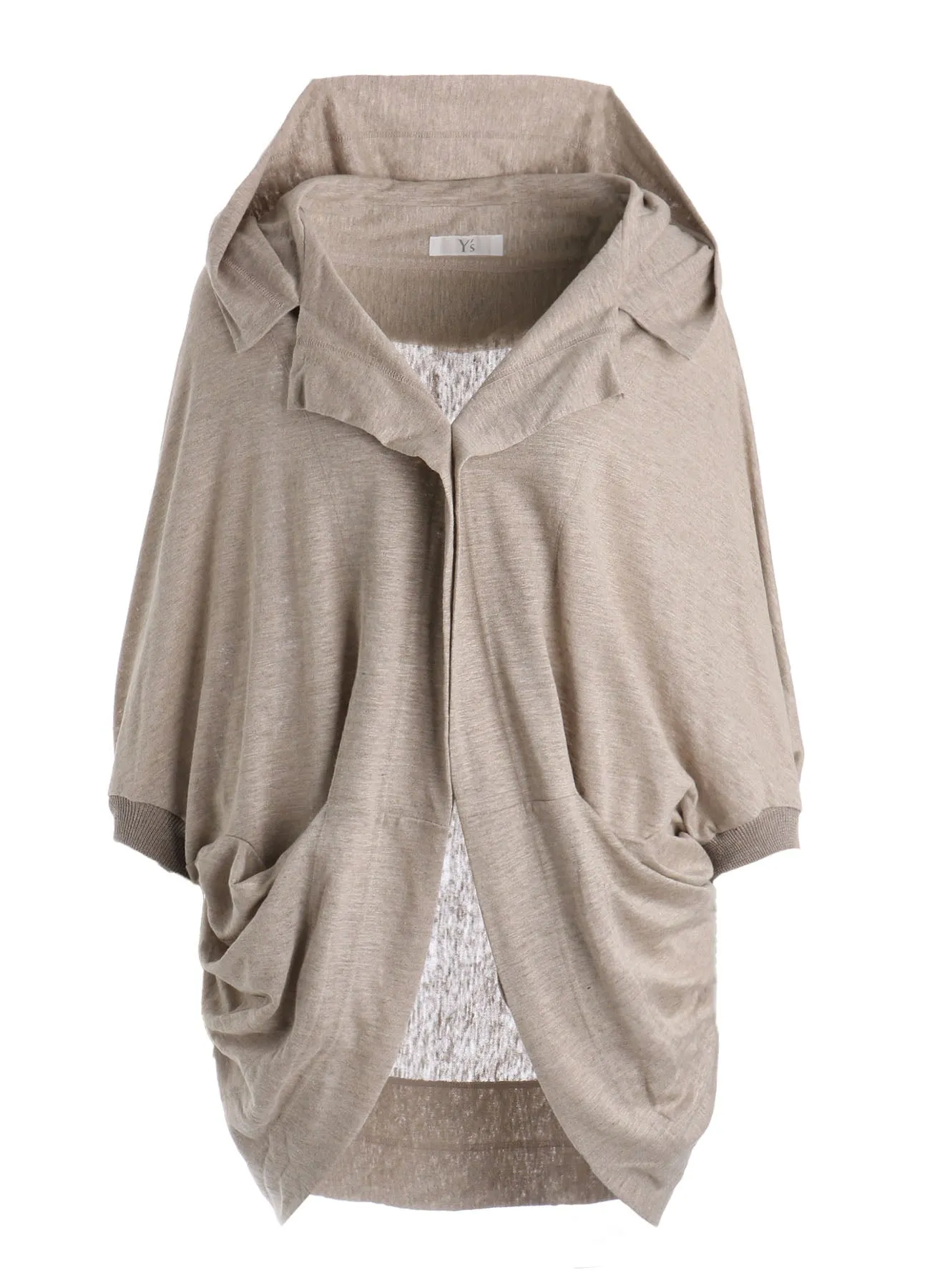 LINEN JERSEY LOOSE FIT POCKET CARDIGAN sold by Yohji Yamamoto product image thumbnail 2