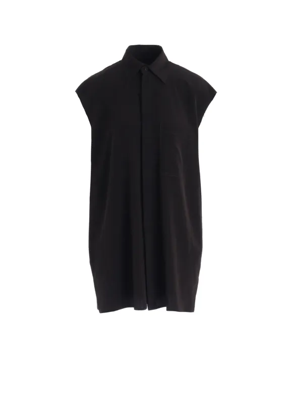 TA/PE SUPER VIYON TUSSER SLEEVELESS SHIRT made by Yohji Yamamoto