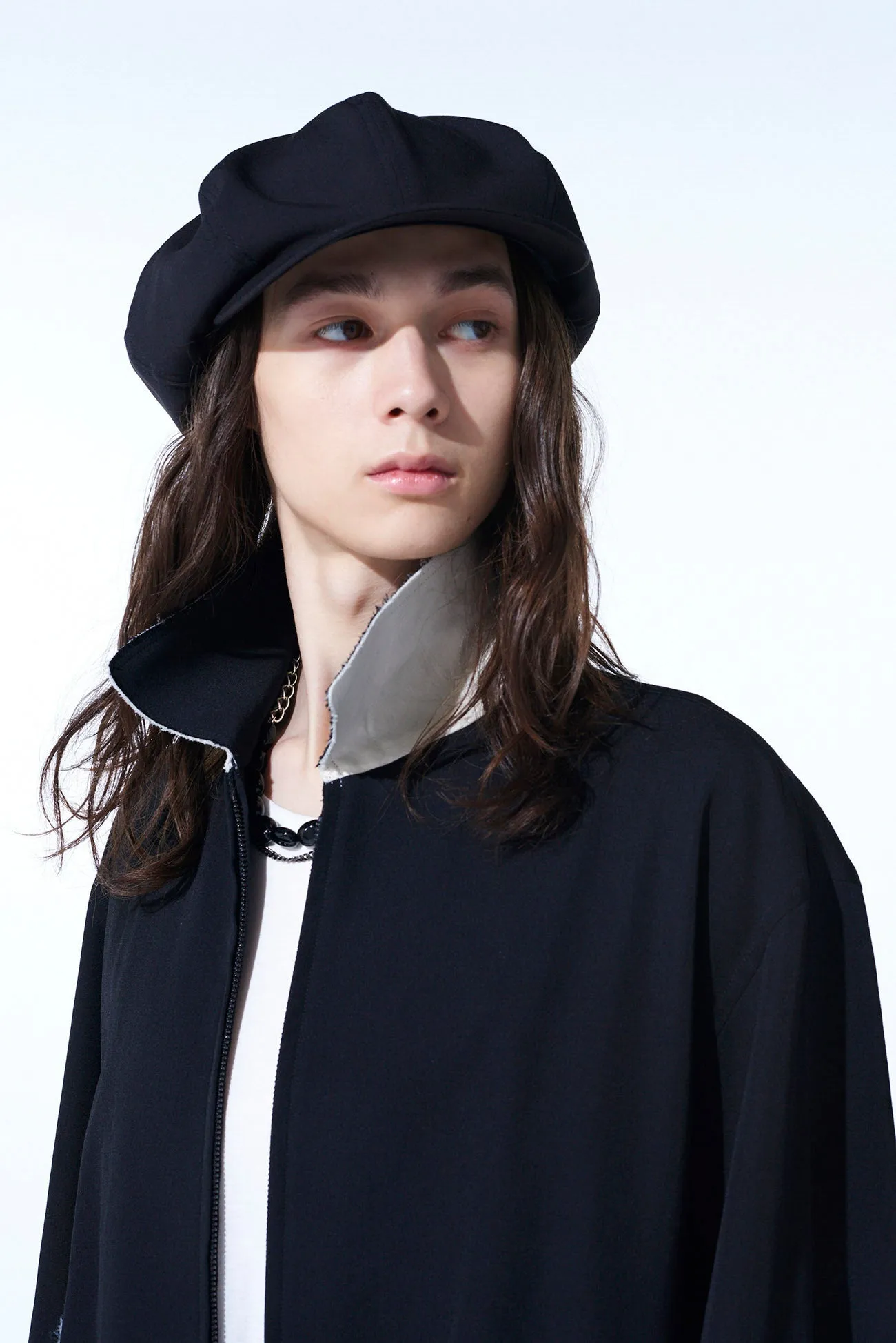 WASHER WOOL GABARDINE CASQUETTE sold by Yohji Yamamoto product image thumbnail 2