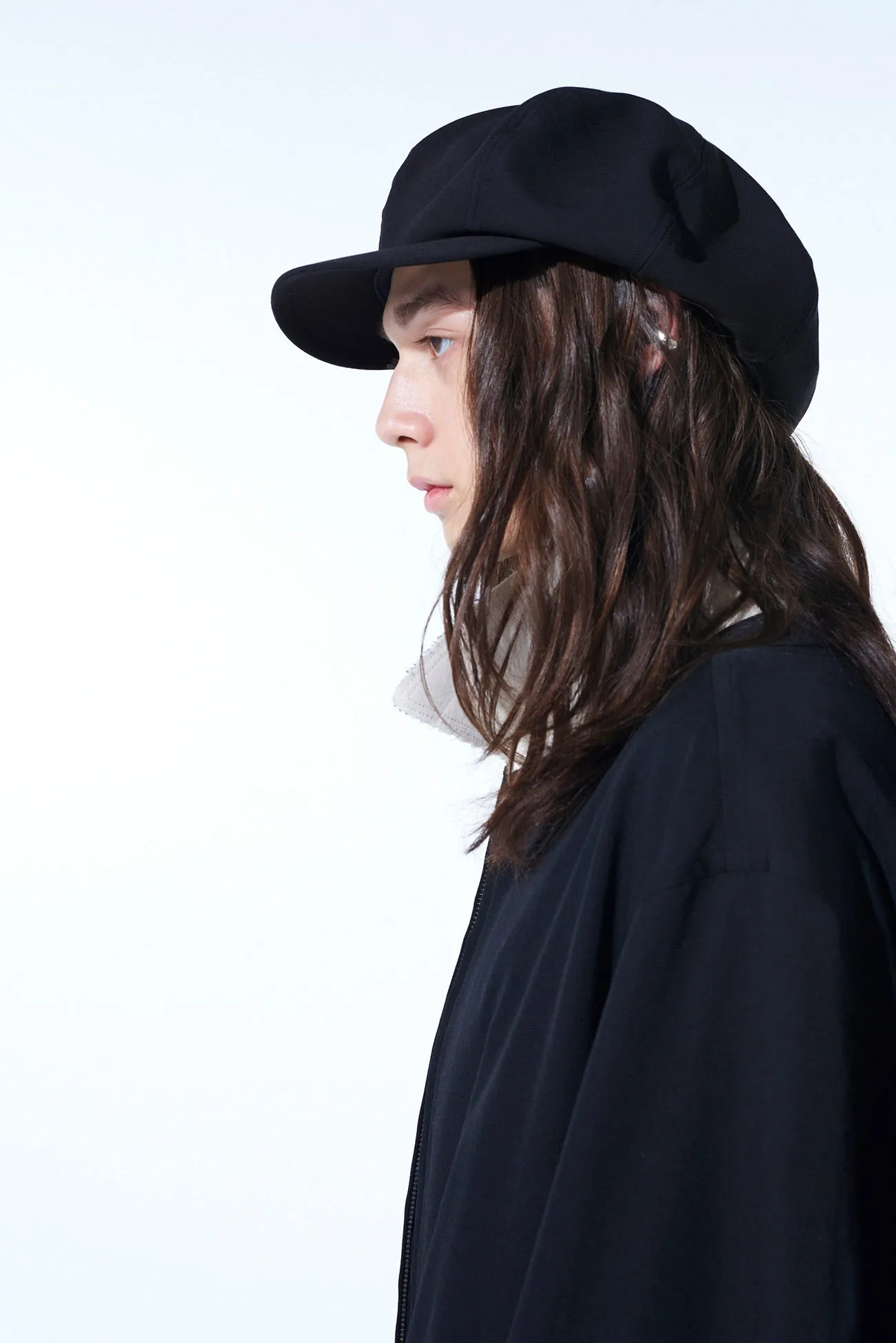WASHER WOOL GABARDINE CASQUETTE sold by Yohji Yamamoto product image thumbnail 3