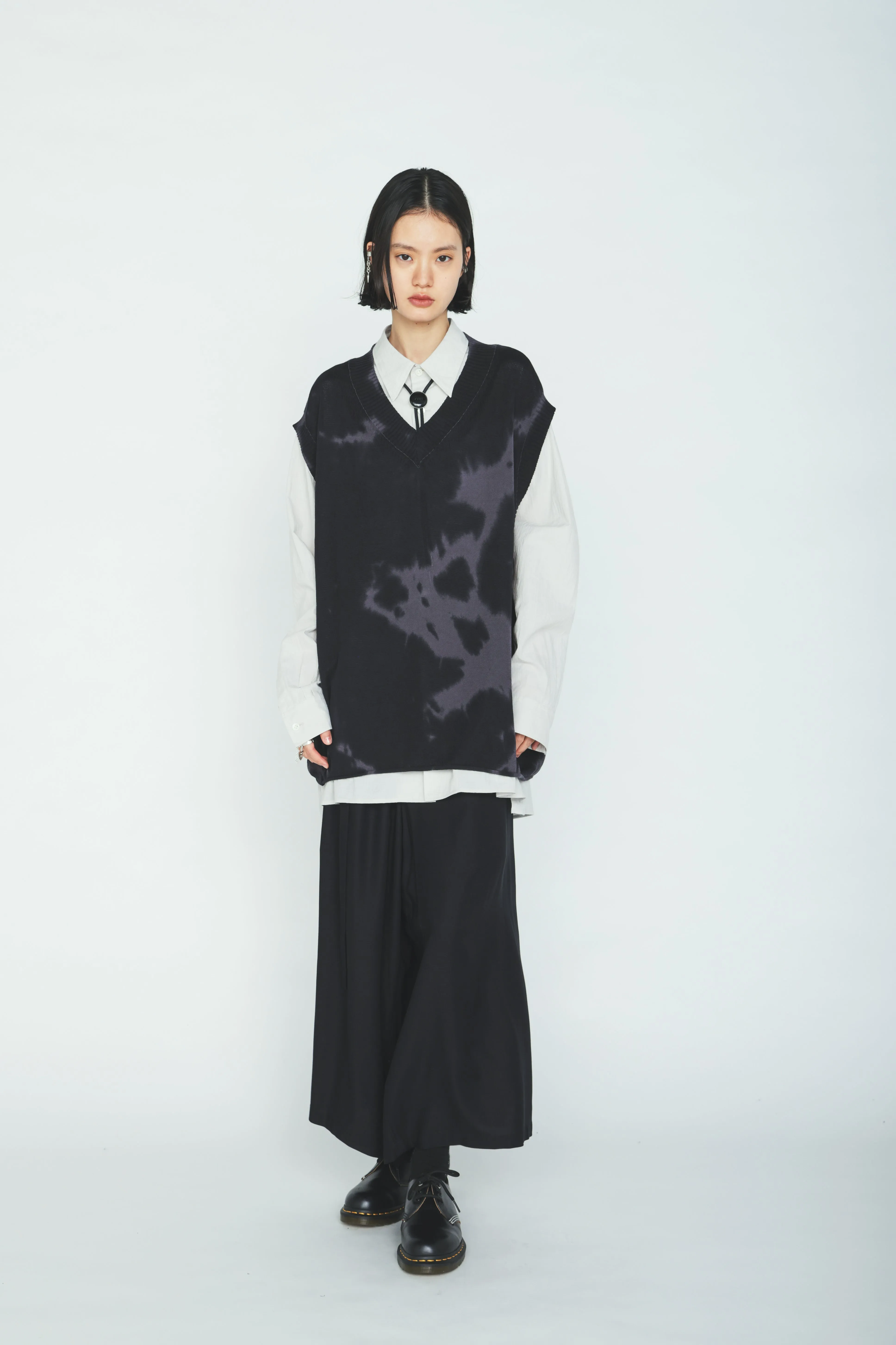 CHUSEN-DYED COMPACT TWIST VEST sold by Yohji Yamamoto product image thumbnail 3