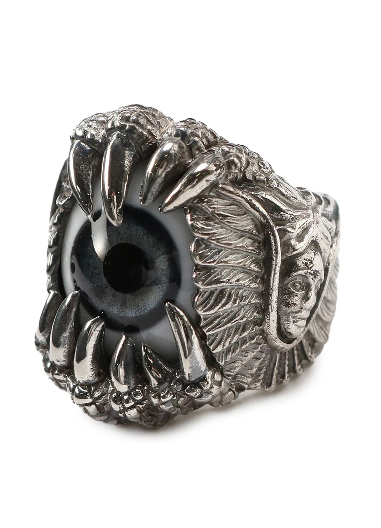 SILVER 950 NAKED EYE RING sold by Yohji Yamamoto product image thumbnail 2