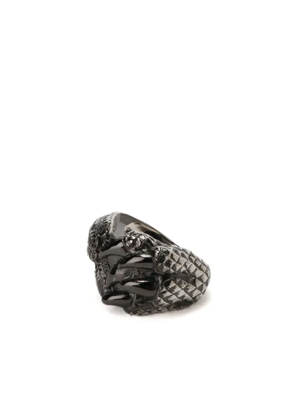 SILVER 950 DRAGON CLAW FEATHER RING made by Yohji Yamamoto