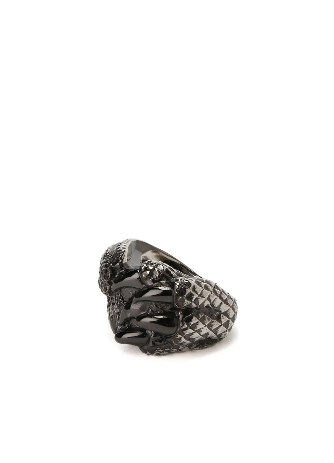 SILVER 950 DRAGON CLAW FEATHER RING sold by Yohji Yamamoto