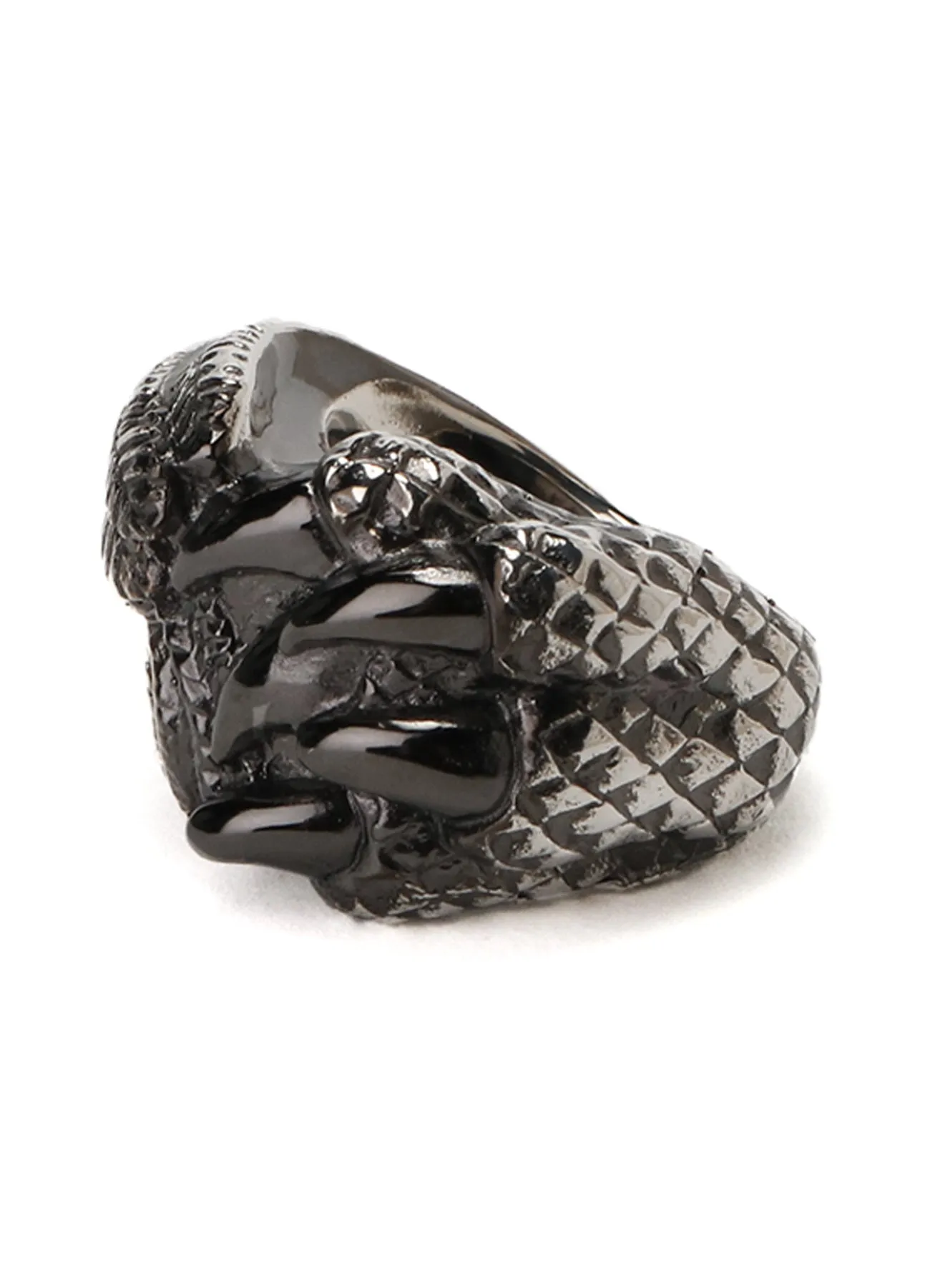 SILVER 950 DRAGON CLAW FEATHER RING sold by Yohji Yamamoto product image thumbnail 2