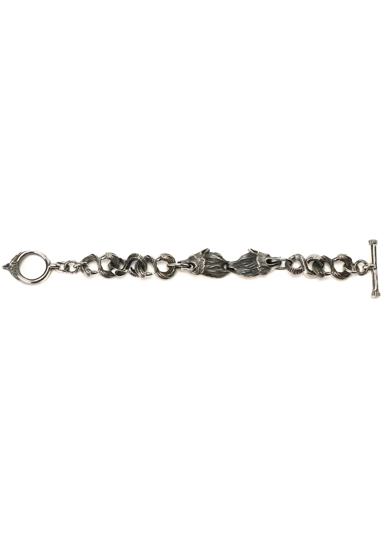 SILVER 950 WOLF BRACELET sold by Yohji Yamamoto product image thumbnail 4