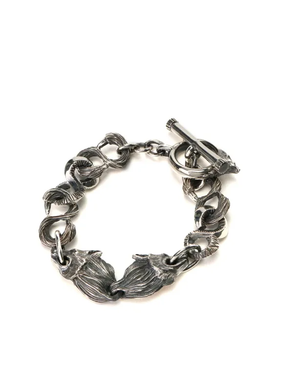 SILVER 950 WOLF BRACELET made by Yohji Yamamoto