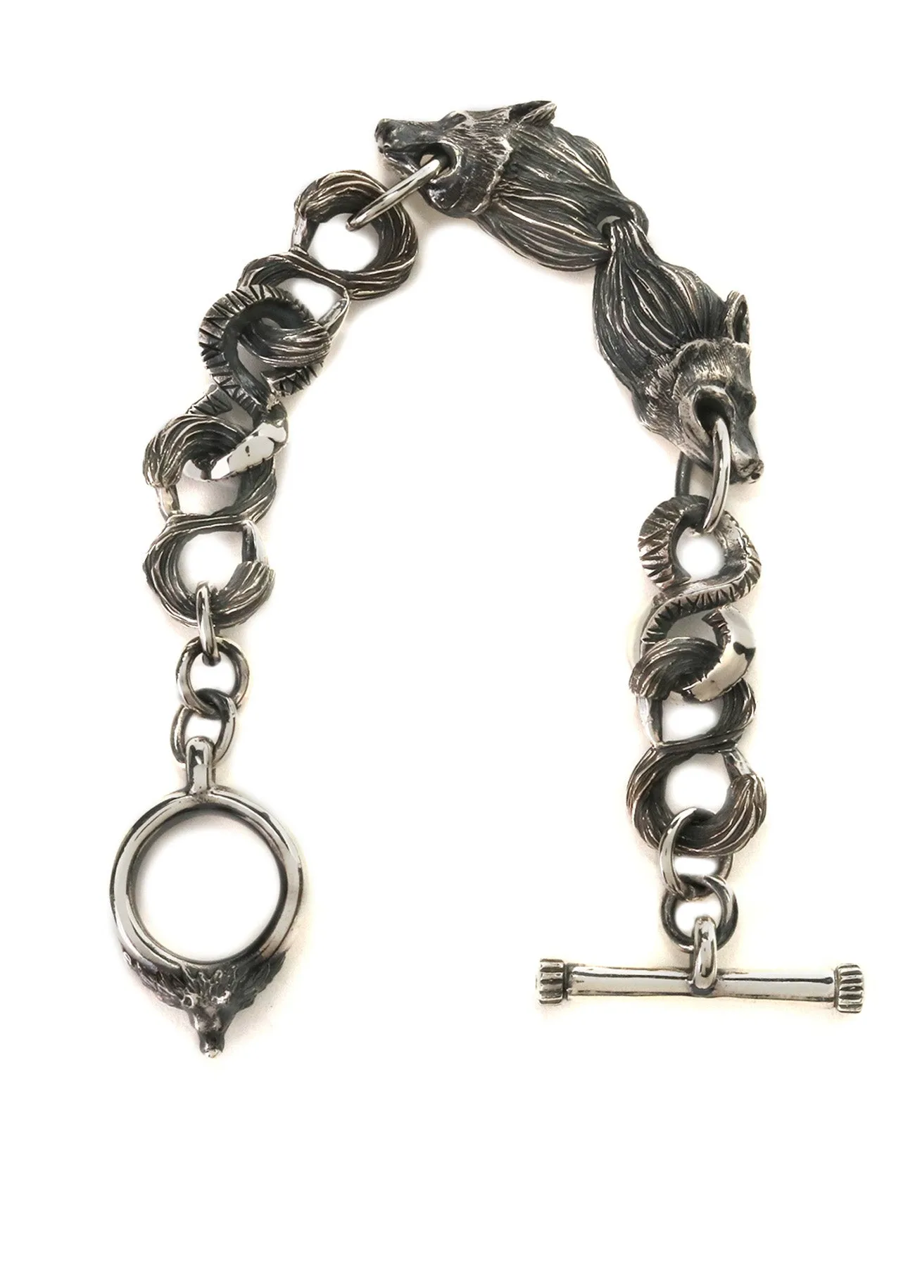 SILVER 950 WOLF BRACELET sold by Yohji Yamamoto product image thumbnail 3
