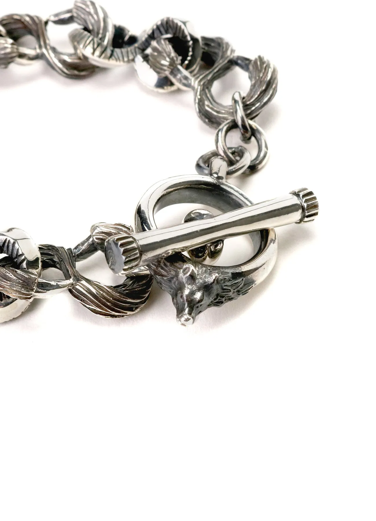 SILVER 950 WOLF BRACELET sold by Yohji Yamamoto product image thumbnail 5