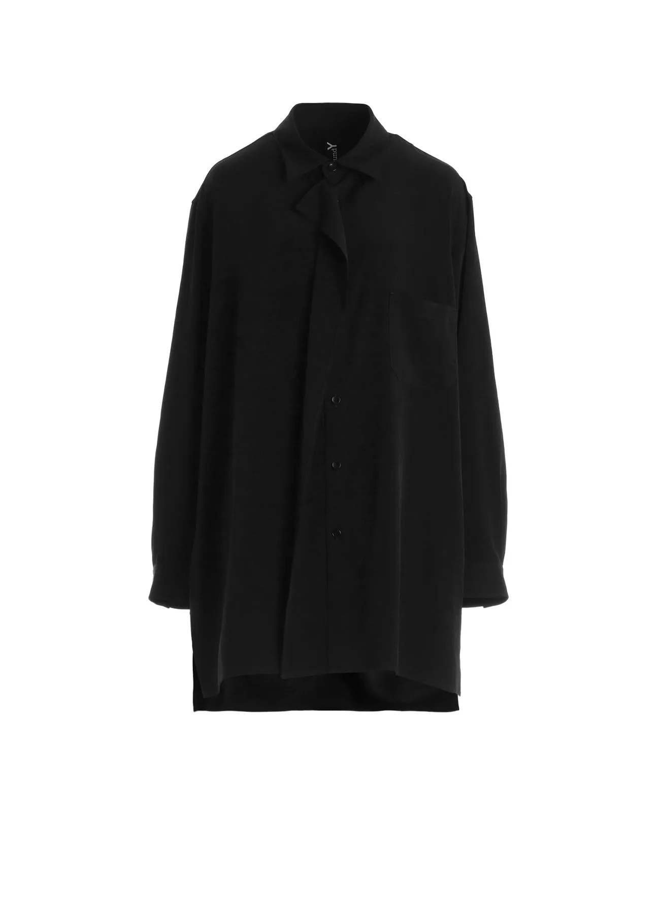 CREPE de CHINE DRAPE SHIRT sold by Yohji Yamamoto