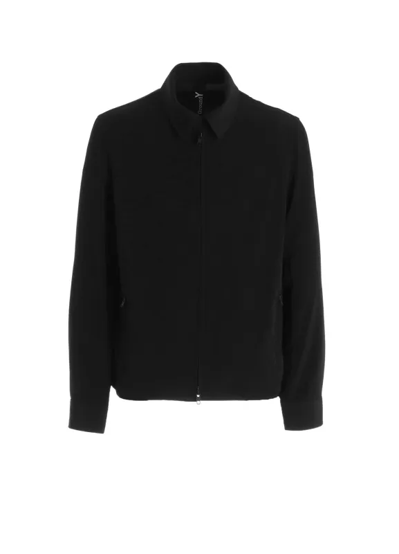 CREPE de CHINE ZIPPER SLIM FIT JACKET made by Yohji Yamamoto