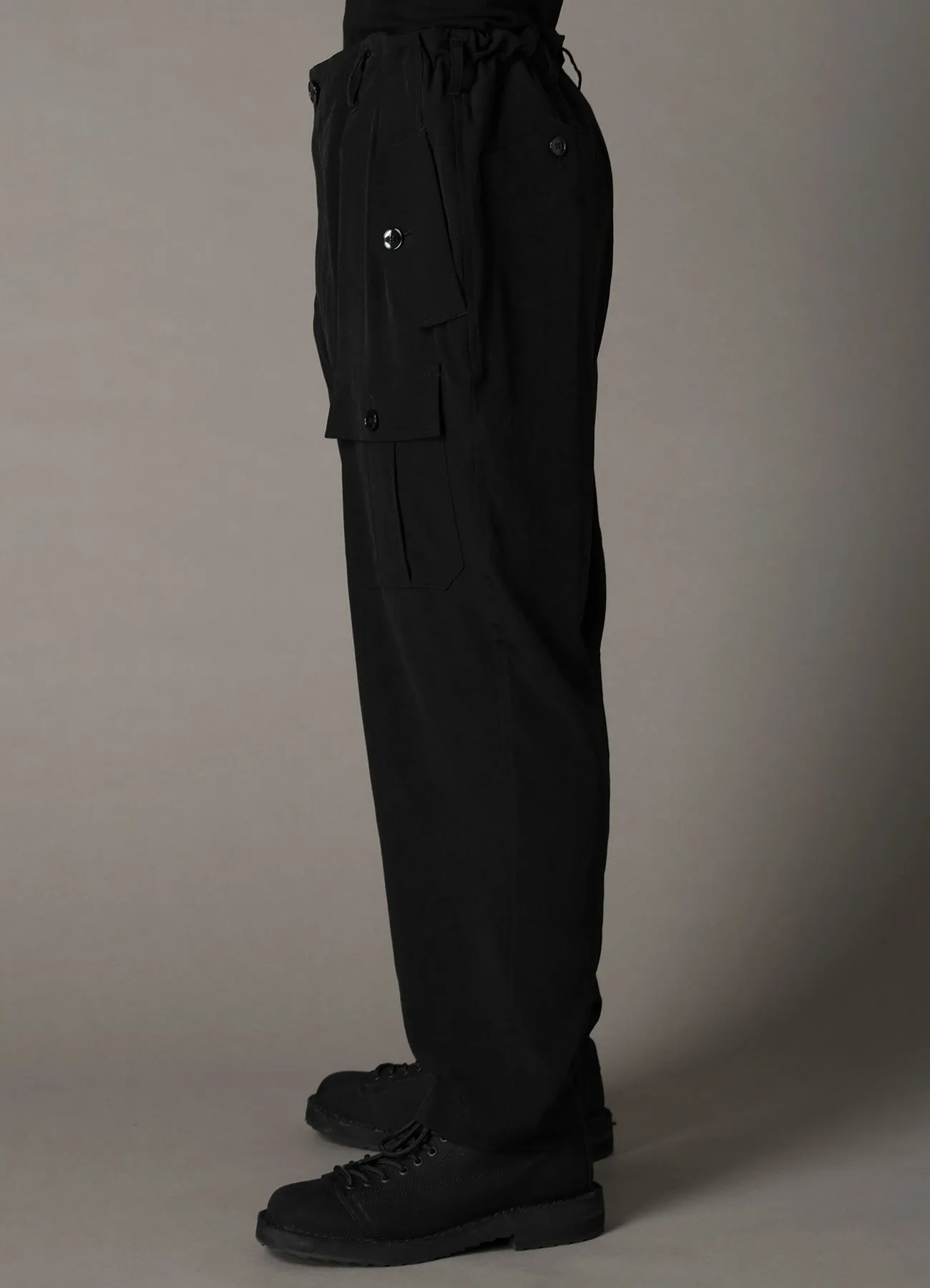 CREPE de CHINE POCKET SLIM PANTS sold by Yohji Yamamoto product image thumbnail 5