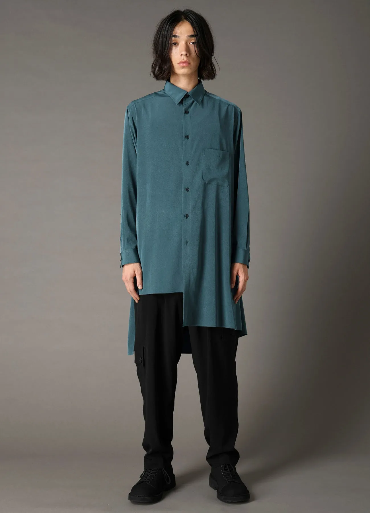 CREPE de CHINE POCKET SLIM PANTS sold by Yohji Yamamoto product image thumbnail 2