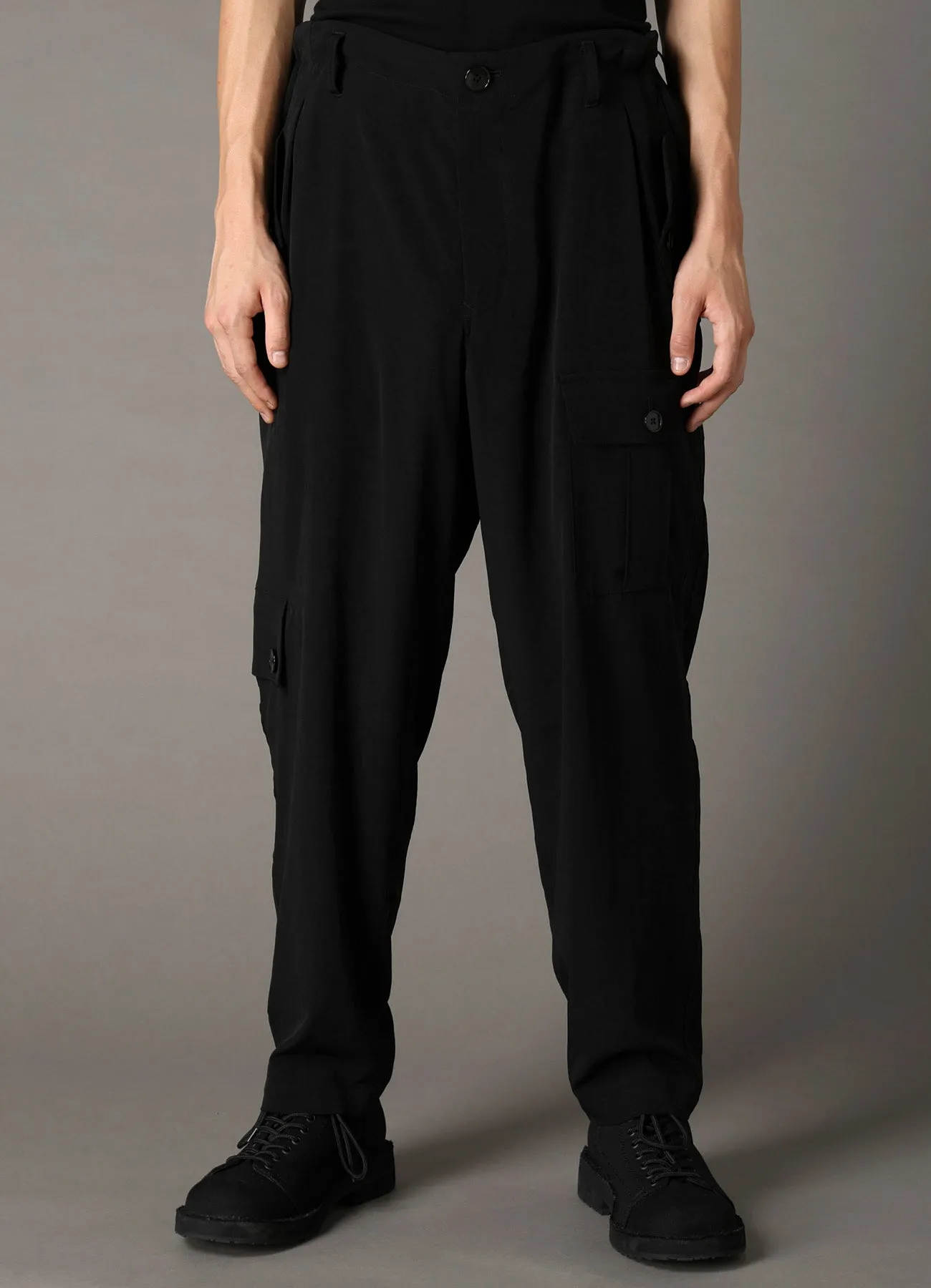 CREPE de CHINE POCKET SLIM PANTS sold by Yohji Yamamoto product image thumbnail 3