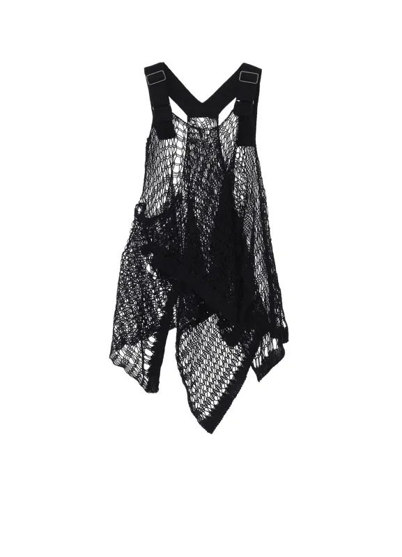 FISHERMAN'S KNIT SQUARE PATTERN PULLOVER made by Yohji Yamamoto