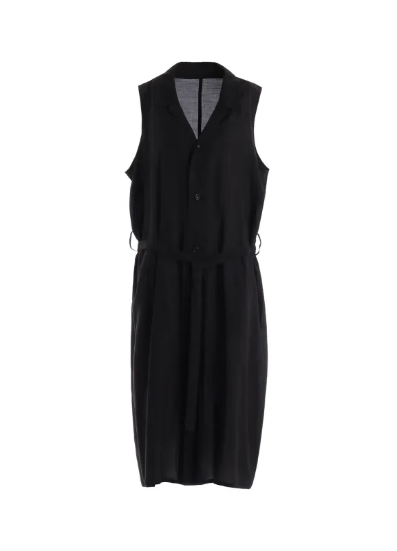 CELLULOSE LAWN BELTED DRESS made by Yohji Yamamoto