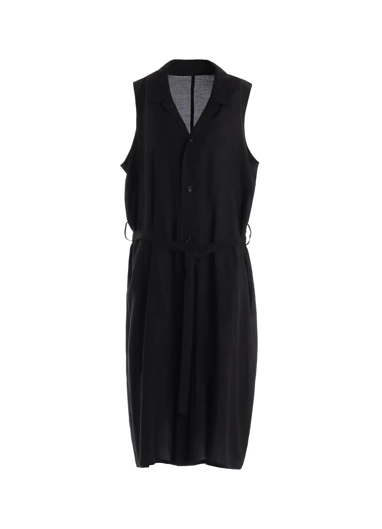 CELLULOSE LAWN BELTED DRESS sold by Yohji Yamamoto