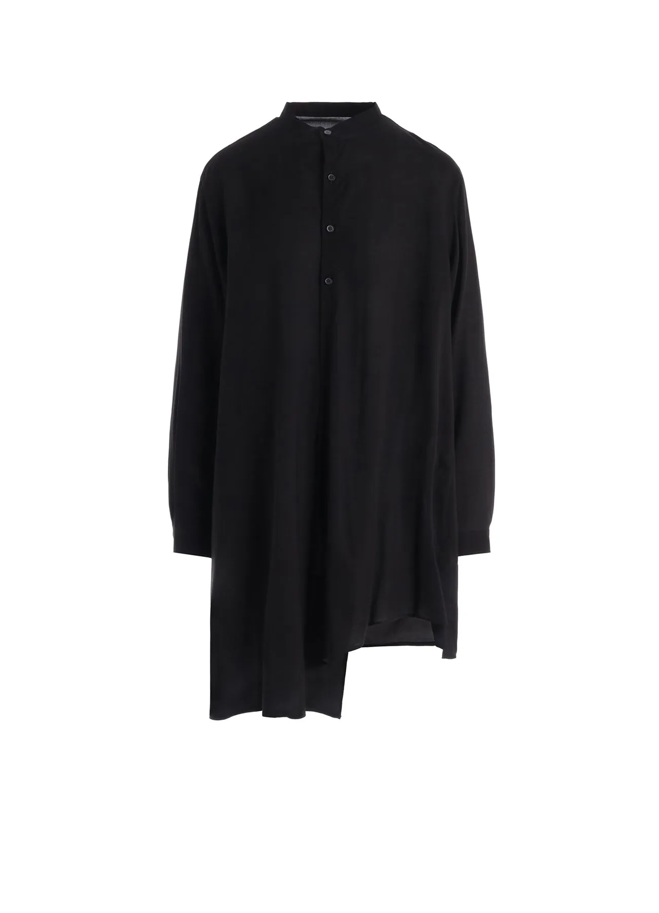 CELLULOSE LAWN STAND COLLAR BLOUSE sold by Yohji Yamamoto