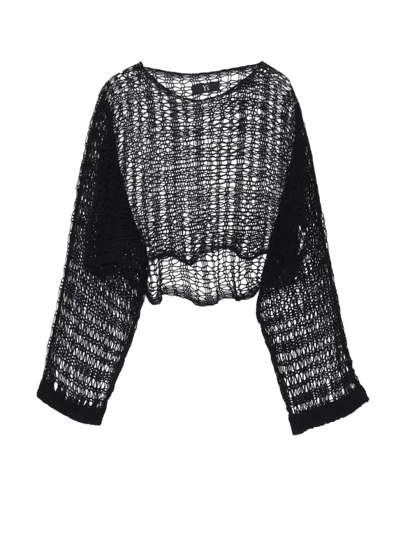 FISHERMAN'S KNIT LONG SLEEVE PULLOVER made by Yohji Yamamoto