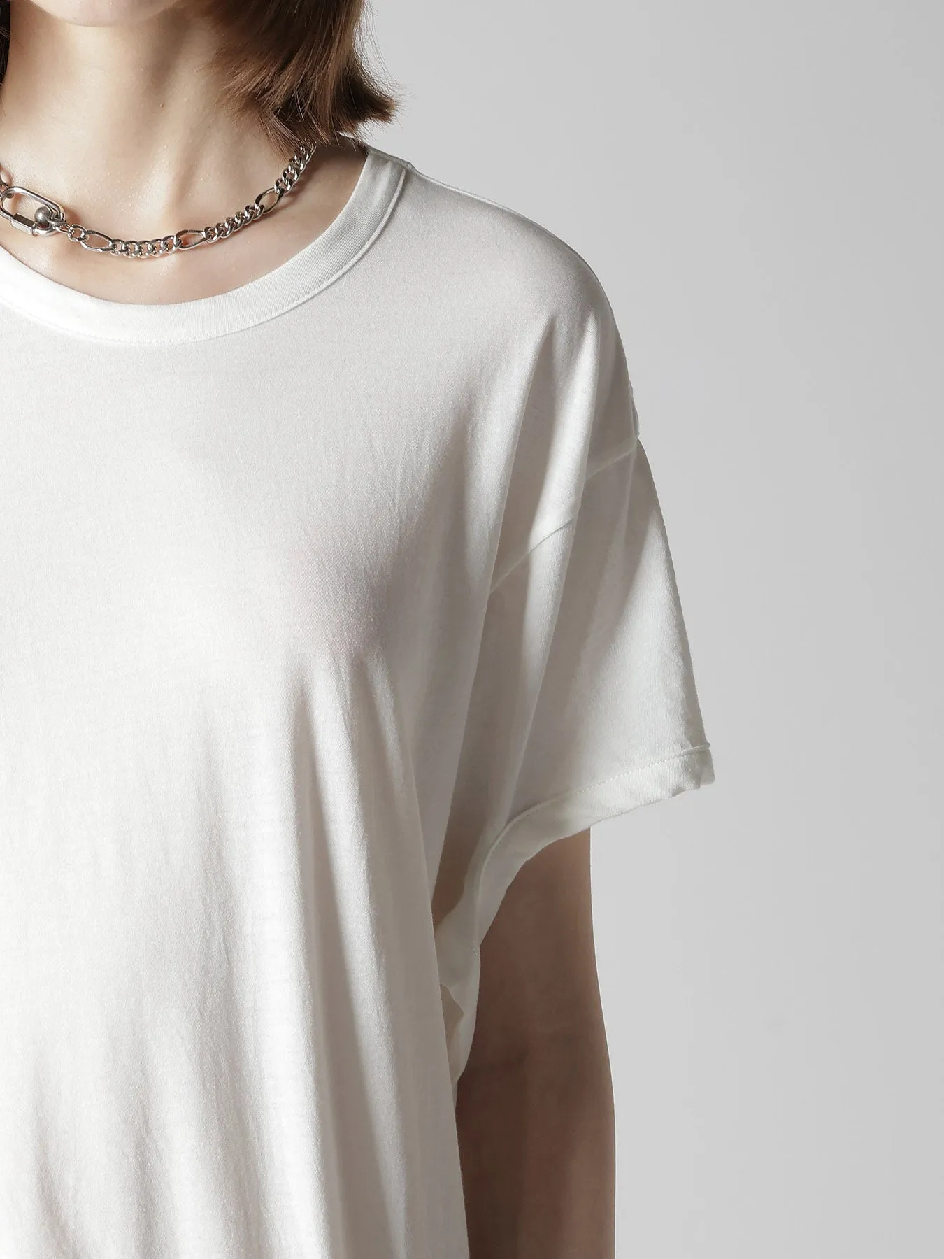 HARD-TWISTED JERSEY HOLLOW TEE A sold by Yohji Yamamoto product image thumbnail 4