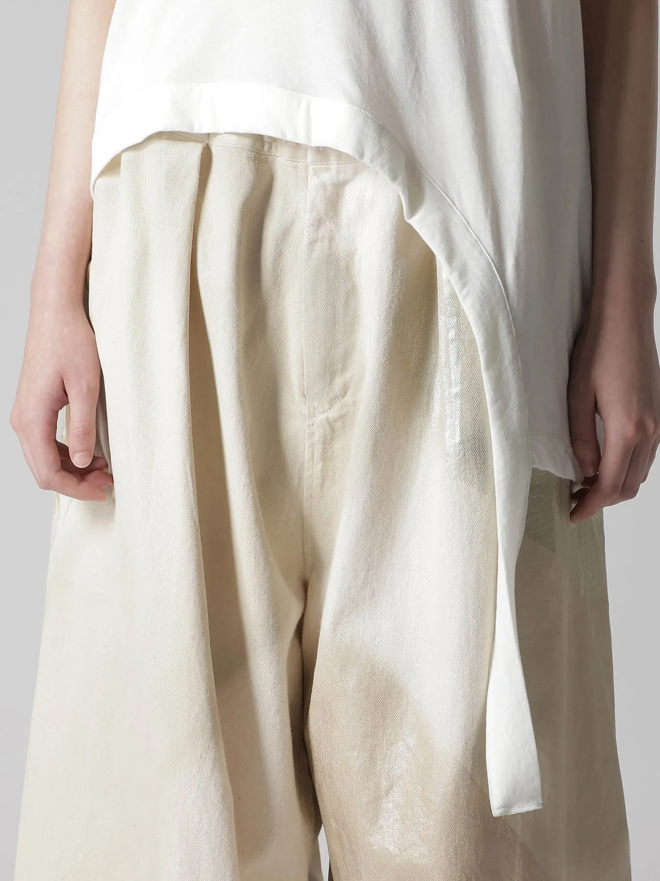 HARD-TWISTED JERSEY HOLLOW TEE A sold by Yohji Yamamoto product image thumbnail 5